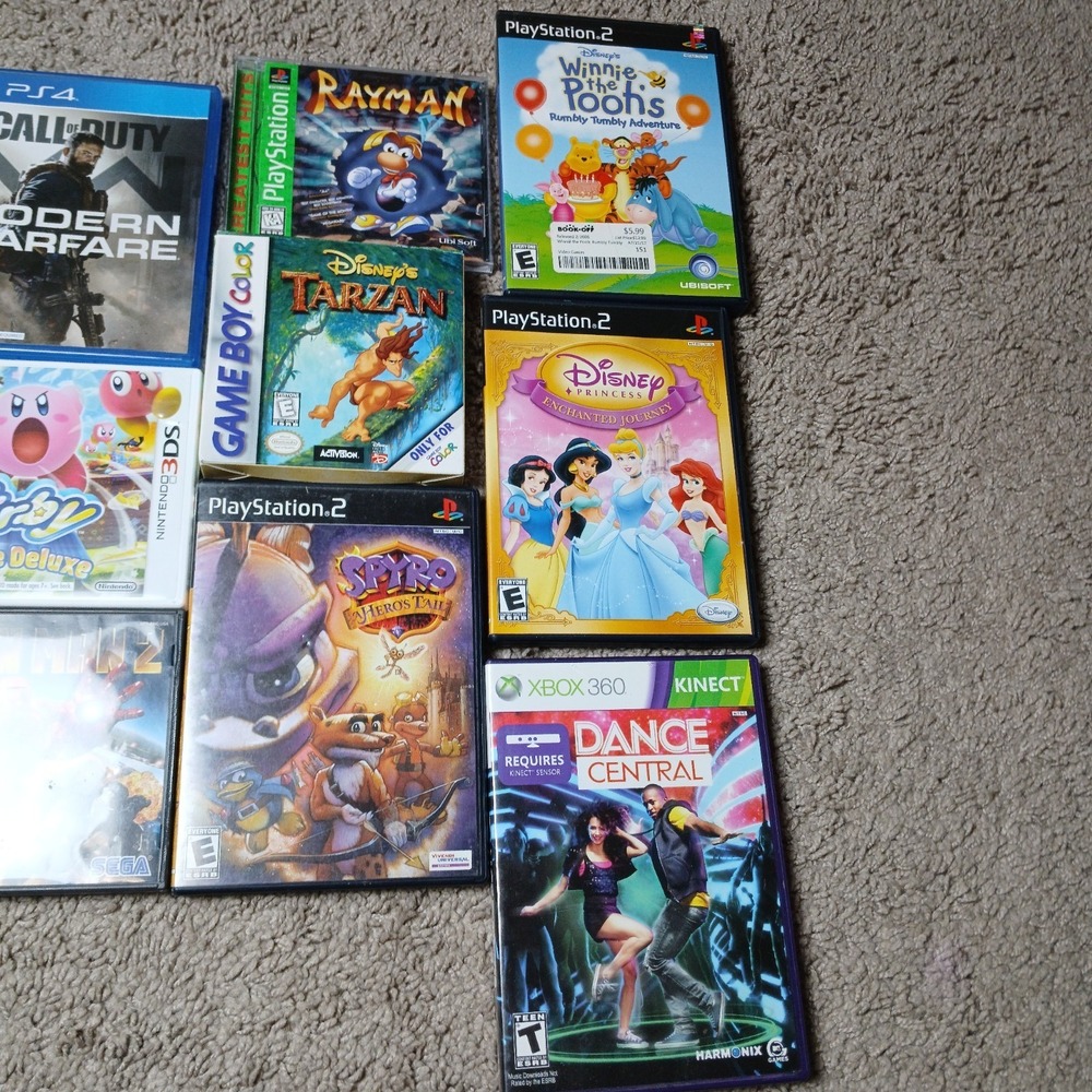 Nintendo 3DS PS2 Xbox CASE AND MANUAL ONLY Lot: Spyro, Kirby, Rayman, COD… VG1 - Picture 2 of 6